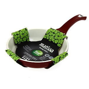 Сковорода Био Керамика Matissa, бордовый, 20 см, литой алюминий 000000000001080849