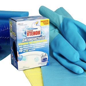 Средство для сантехники Диски чистоты Морская свежесть Туалетный утенок, 38г 000000000001025958