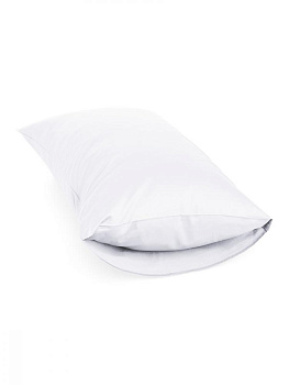 Наволочки 50x70см 2шт DE'NASTIA белый сатин NEW хлопок 100% 000000000001215751