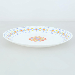 Тарелка обеденная 24см КОРАЛЛ Turkish стеклокерамика 000000000001208041