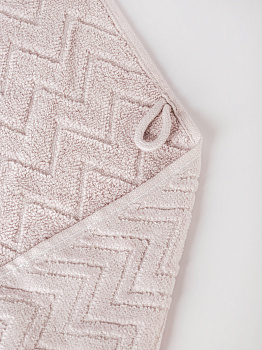 Полотенце махровое 30х60см LUCKY Зигзаг светло-серый хлопок 100% 000000000001214715