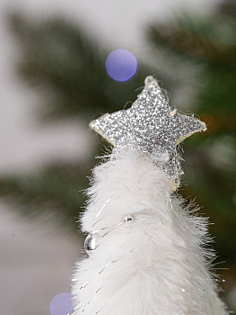 Декоративное украшение Елочка 17см DARLENS белый 000000000001209896