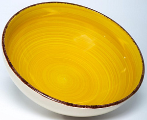 Салатник 23см/2,3л ELRINGTON АЭРОГРАФ Медовый керамика 000000000001211174