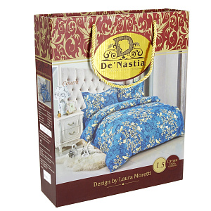 Комплект постельного белья 1,5спальное DE'NASTIA Сатин Сонет 50x70см-2шт C010406 000000000001123877