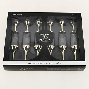 Набор бокалов 12 предметов ПРОМСИЗ Поло стекло 000000000001202189