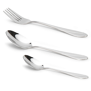 Набор столовых приборов 18 предметов SERVITTA Rocco нержавеющая сталь 000000000001218833