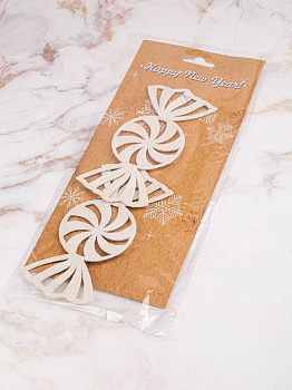 Декоративное украшение Конфета 14х7см 2шт MANDARIN полистирол 000000000001209330