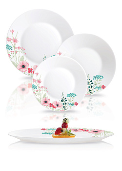 ROSE POMPON Набор столовой посуды 19 предметов LUMINARC N2085 000000000001176504