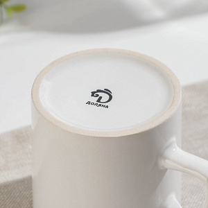 Кружка 200мл ДОЛЯНА Coffee break белый керамика 000000000001211138