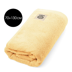 Полотенце 70х130см DE'NASTIA SOFT COLLECTION желтый хлопок-100% 000000000001216101