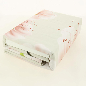 Комплект постельного белья Семейный LUCKY Сакура пододеяльник215х145см-2шт простынь220х240см наволочки50х70см-2шт розовый поплин 100%хлопок 000000000001208107