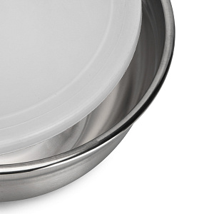 Набор мисок 3шт 600мл/900мл/1,2л 14/16/18см с крышками нержавеющая сталь 000000000001219280