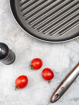 Сковорода Гриль 26см ПОСУДА ЦЕНТР антипригарное покрытие алюминий 000000000001190905