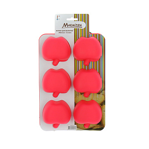 Форма для выпечки Яблоки Marmiton, розовый, силикон 000000000001125299