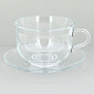 TASHKENT Набор чайный 4 предмета (чашка 290мл-2шт/блюдце-2шт) PASABAHCE стекло
