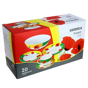 Набор столовый Matissa Жардин, фарфор, 20 предметов М29011 000000000001080985