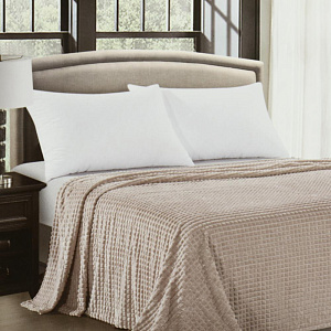 Плед евро Велсофт жаккард, полиэстер 100%, артикул ПлВЖЧ-220 000000000001200932