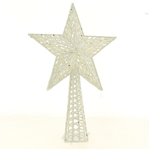 Верхушка для ёлки Звезда 26см белый R010525 000000000001191480