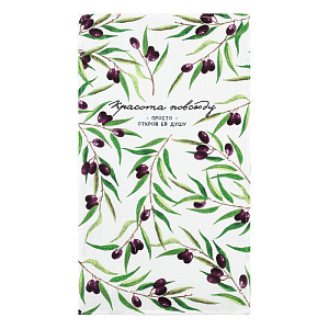 Полотенце кухонное 35х60см Доляна Красота повсюду 160гр 100%хлопок 000000000001206684