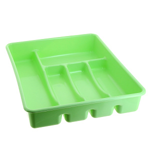 Лоток для столовых приборов 37,5х30,5х7,5см ПОЛИМЕРБЫТ двойной 000000000001058311