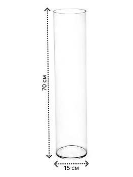 Ваза цилиндр 70х15см FORA стекло_MP 000000000001227059