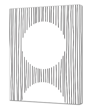 Картина на холсте (канвас) 40х50см Штрихи 000000000001214934