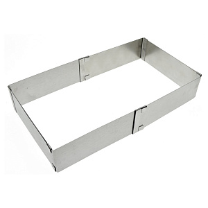 Форма кулинарная 15-28см МУЛЬТИДОМ Квадрат для выпечки коржей.Размер регулируется. Блюда не пригорают,легко отстают от стенок формы. Нержавеющая сталь 000000000001211285