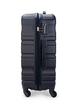 Чемодан на колесах L (48х30х75см) волна синий ABS 000000000001226522