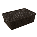 Корзина для хранения 35х24х11см ПОСУДА ЦЕНТР коричневый 000000000001177326