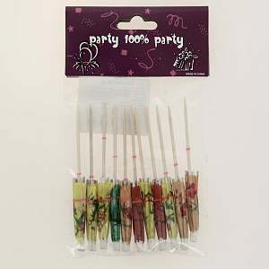 Зонтики дерев., 12шт R010151 000000000001174040