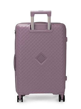 Чемодан на колесах L (48х30х75см) ромб фиолетовый PP 000000000001226551