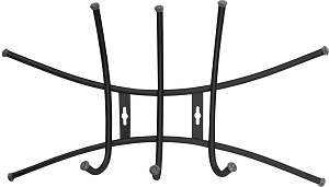 Вешалка настенная цвет белый/черный металл NIKA ВНП1 000000000001197384