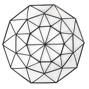 Ваза для фруктов 26х8см черный железо 000000000001217897