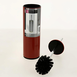 Ёрш для унитаза из нержавеющей стали красный корпус чёрная вставка PRIMANOVA M-E42-04-06 000000000001201707