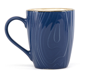 Кружка 440мл с тиснением в ассортименте глазурованная керамика 000000000001217567