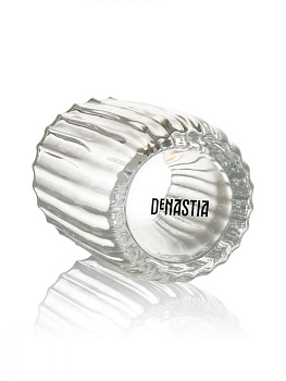 Стакан для зубных щеток 8x8x10см 230мл DE'NASTIA Граненое стекло прозрачный стекло 000000000001218912