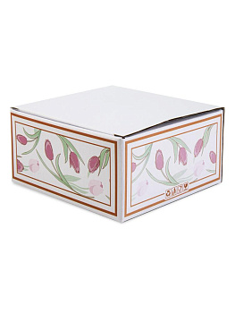 Пара чайная 220мл Цветы-2 подарочная упаковка фарфор 000000000001228620