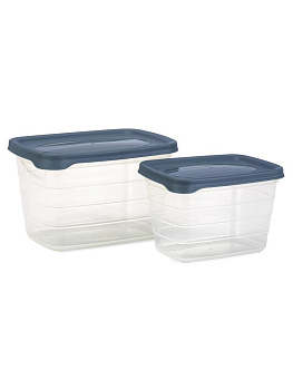 Набор контейнеров 2шт 625мл/1,15л в ассортименте пластик 000000000001228396