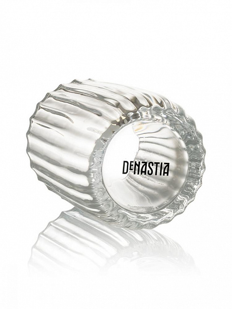 Стакан для зубных щёток DE'NASTIA Граненое стекло прозрачный стекло 000000000001218912
