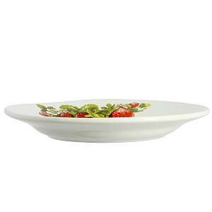 Мелкая тарелка Клубника Новая Кубаньфарфор, 20 см 000000000001068975