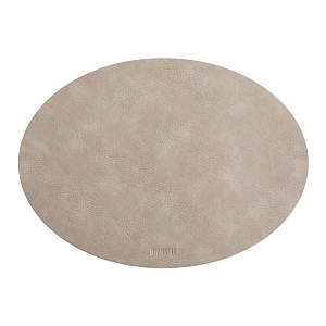 Салфетка сервировочная 45x32см DE'NASTIA с потертостями овал серый ПВХ 000000000001214107