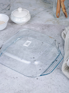 Форма для запекания 29x23x7см 2,4л PYREX OPTIMUM квадратная стекло 000000000001126273