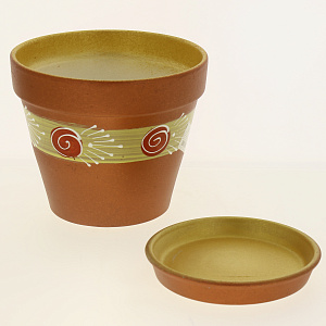 Горшок для цветов керамический Конус, 1.75л 000000000001160027