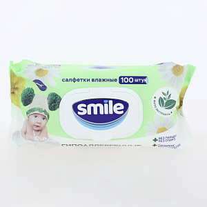 Салфетки влажные детские 100шт Ultra Fresh Premium BABY Фитолиния с клапаном 000000000001165405