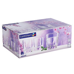 АСКОТ Набор стаканов 6шт 300мл LUMINARC низкие стекло H9812 000000000001098465