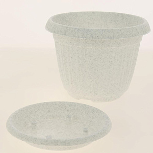 Горшок для цветов Таити D 130 mm с подставкой №1 мраморный 0,7л ING41013FМР 000000000001194531