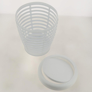 Урна с крышкой PALM бирюзовый пластик PRIMANOVA M-E21-01-02 000000000001201698