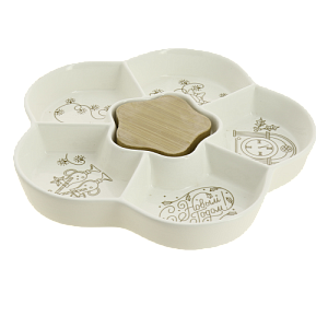 Менажница 24см С Новым годом керамика 000000000001209301