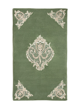 Ковр 60х100 100%хл зел аплик кружевоТурц 000000000001187185