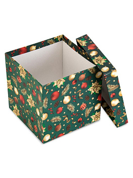 Коробка подарочная 17х17х17см ЗОЛОТАЯ МАГИЯ куб 000000000001228415